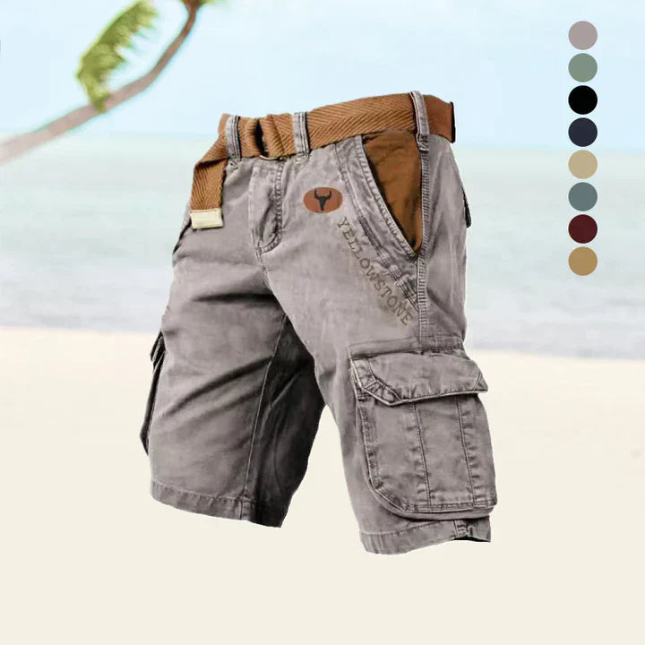 Stone  - Durable Cargo Shorts for Men