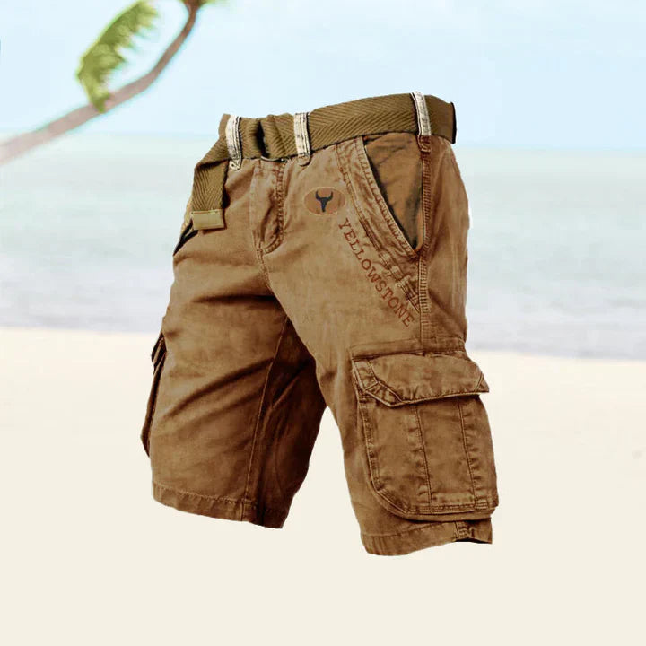 Stone  - Durable Cargo Shorts for Men