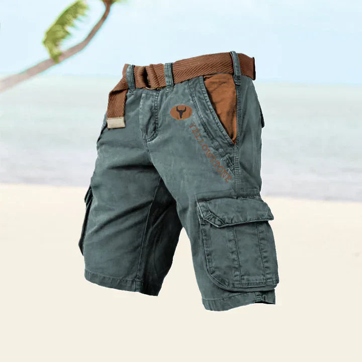 Stone  - Durable Cargo Shorts for Men