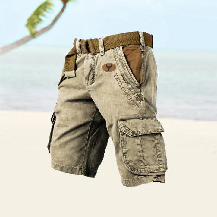 Stone  - Durable Cargo Shorts for Men