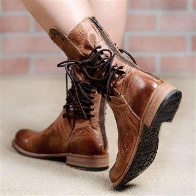 Lisa™ - Leather Lace-Up Boots