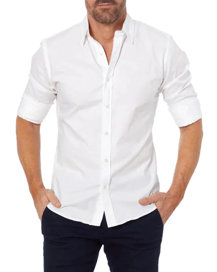 Victor - Wrinkle Free Shirt with Zipper