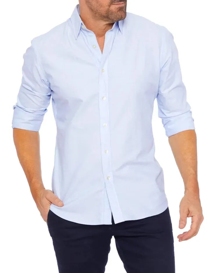 Victor - Wrinkle Free Shirt with Zipper