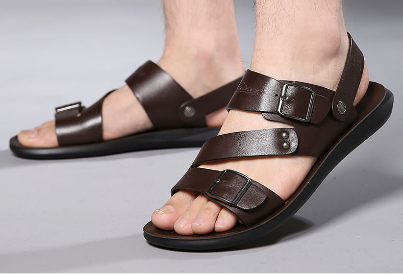 Nathan | Leather Sandals