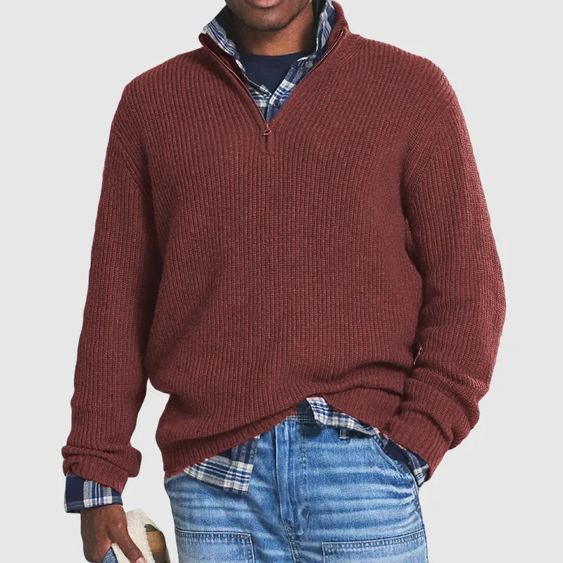 Thomas | Quarter Zip Sweater