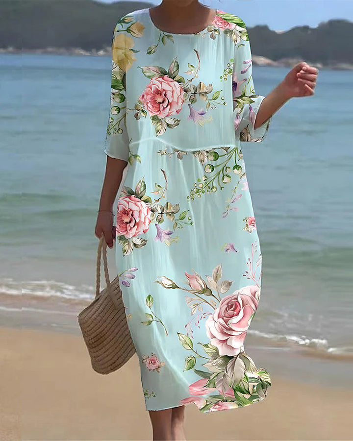 Elara | Stylish Elegant Floral Dress