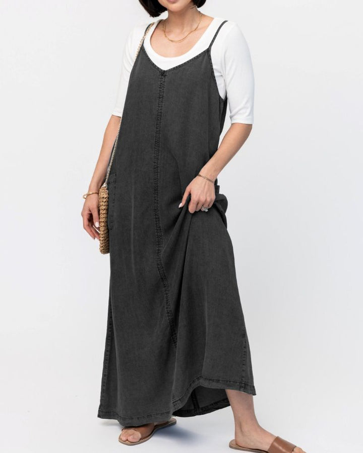 Mireille - Denim Jumper Maxi Dress