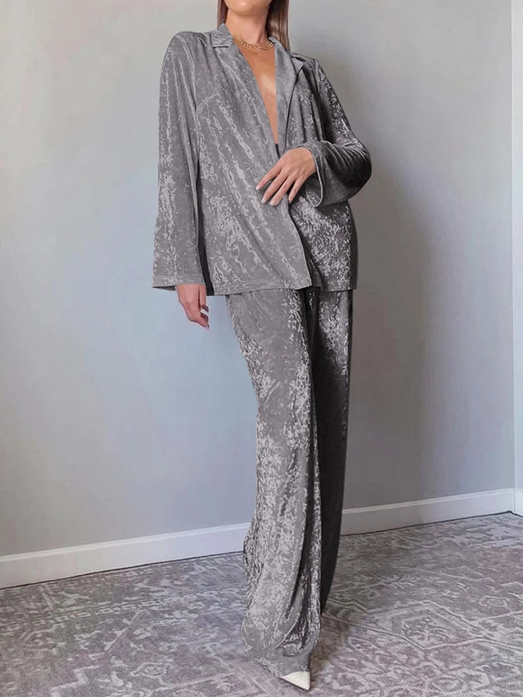 Vivien | Luxury Velvet Pajamas Set