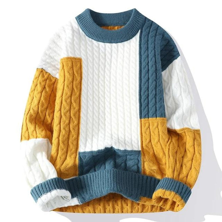 Vincenzo™ - Patchwork Sweater