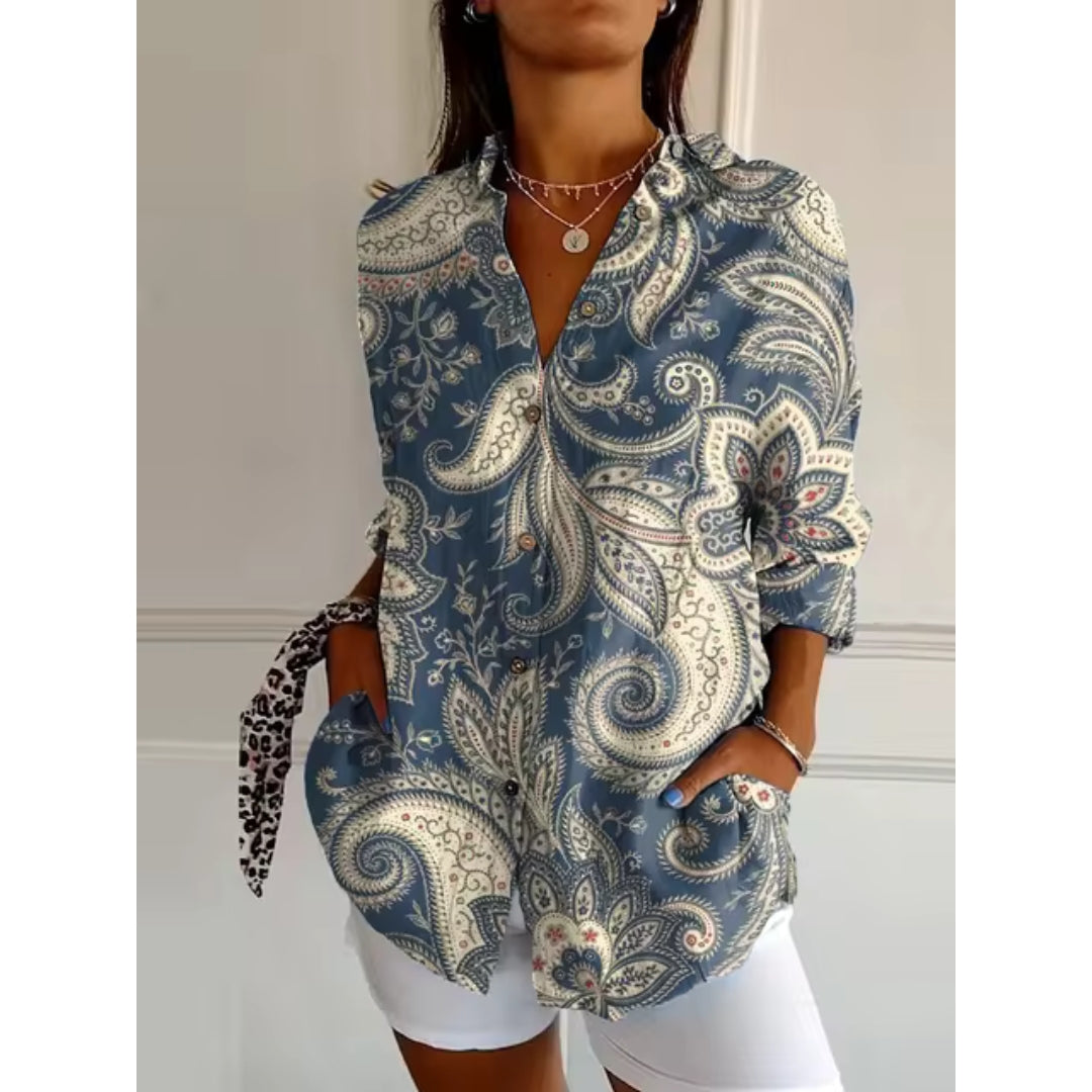 Thalia™️ | Casual Blouse with Floral Print