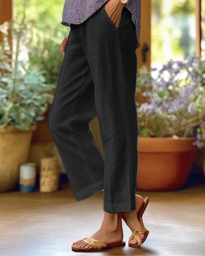 Kerenza™ | Elegant Linen and Cotton Pants