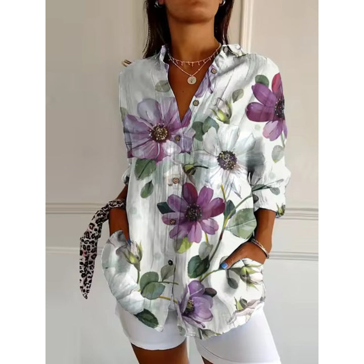 Thalia™️ | Casual Blouse with Floral Print