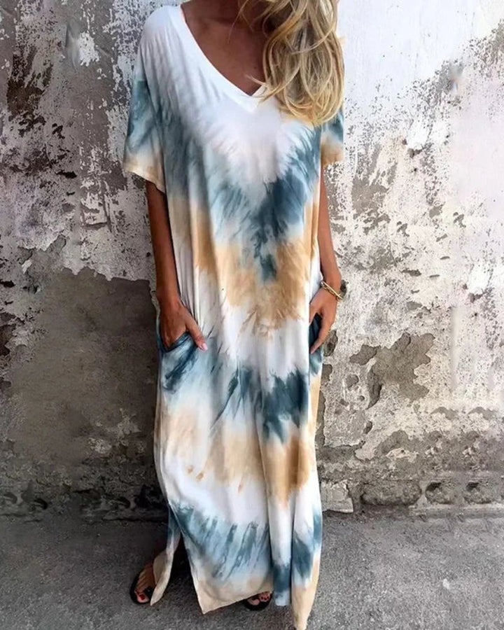 TYLA - TIE DYE BOHO DRESS