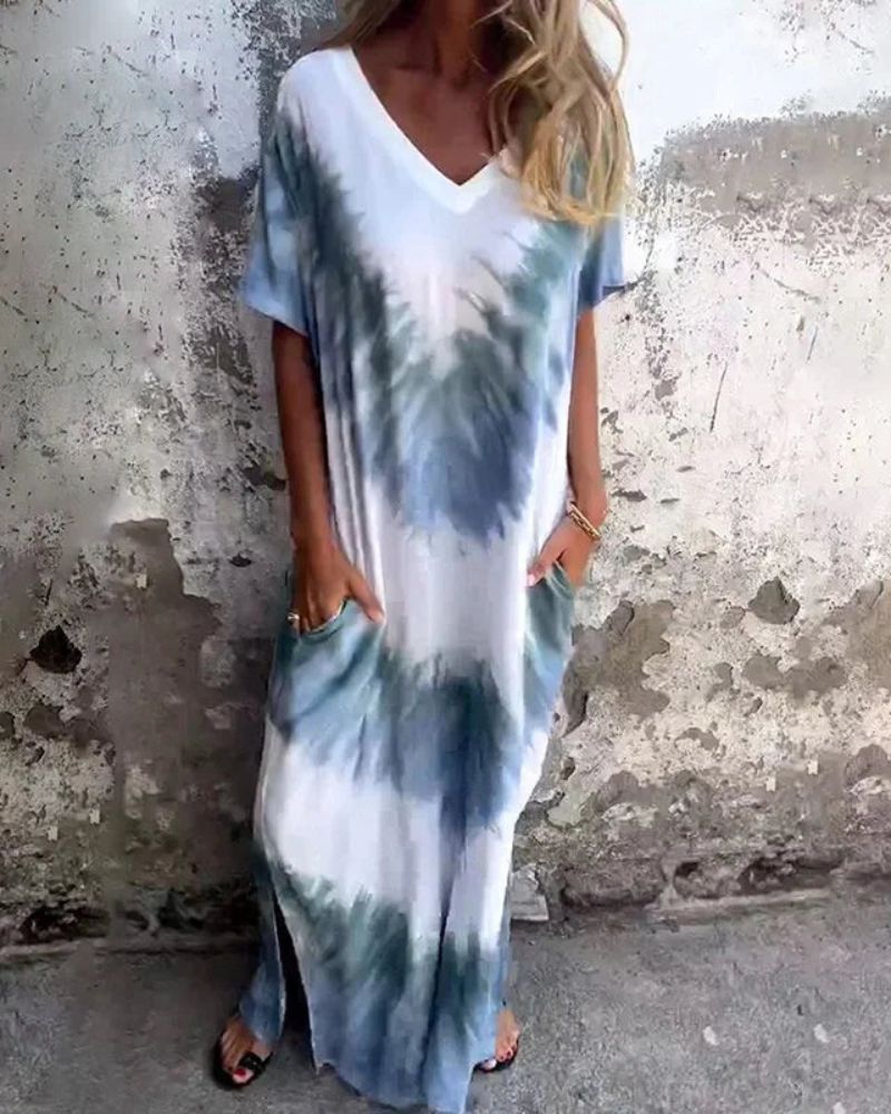 TYLA - TIE DYE BOHO DRESS