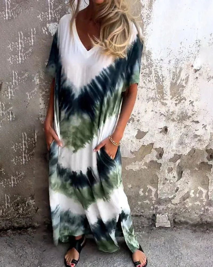 TYLA - TIE DYE BOHO DRESS