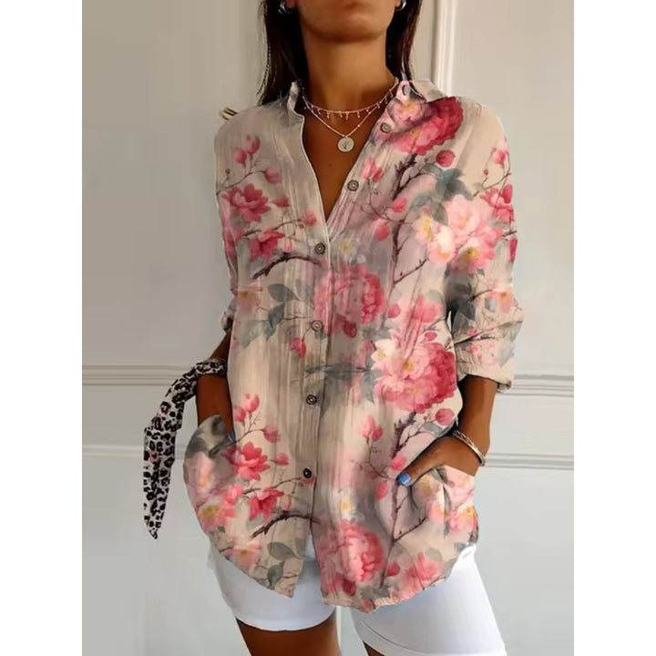 Thalia™️ | Casual Blouse with Floral Print