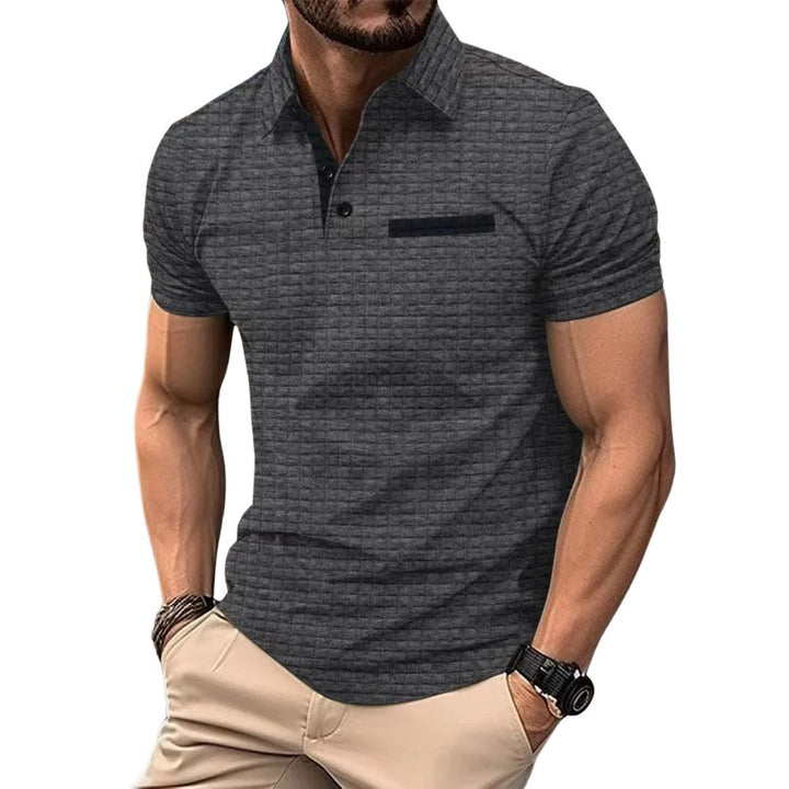 Oscar™ Polo Shirt with Jacquard Check Pattern