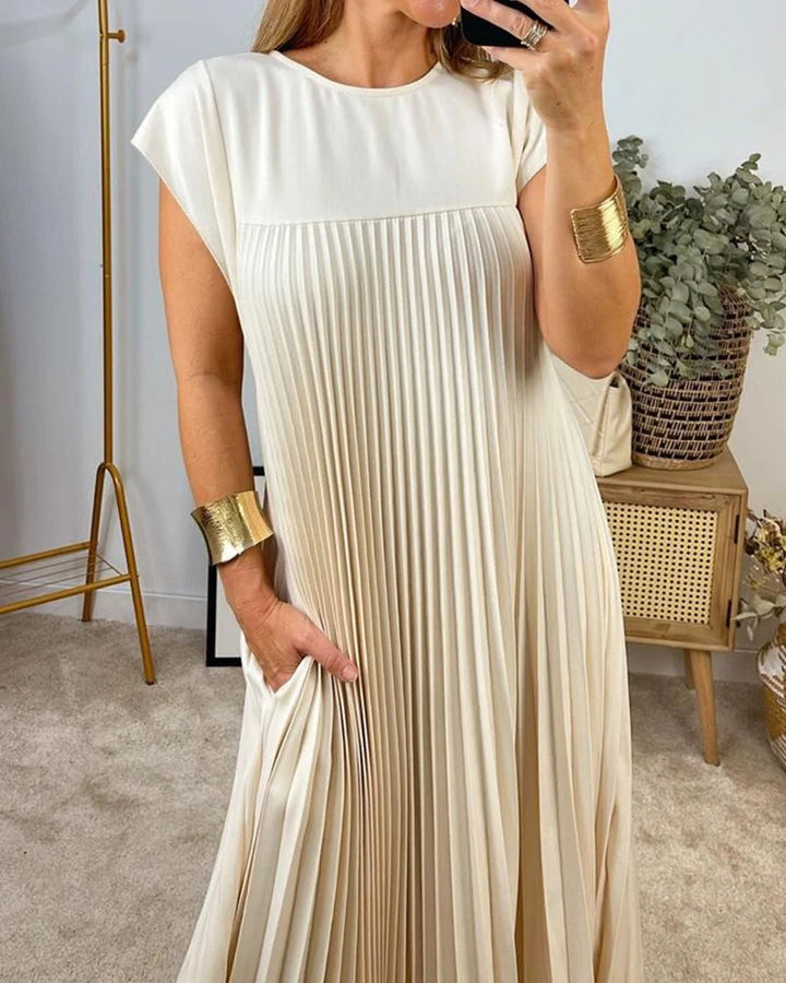 Margot™ - Pleated Pocket Maxi Dress