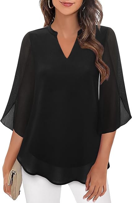 Julietta™ | Double Layers Chiffon Blouse