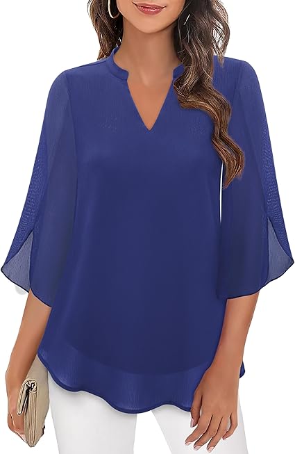 Julietta™ | Double Layers Chiffon Blouse