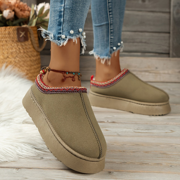 SUEDE RETRO LOAFERS