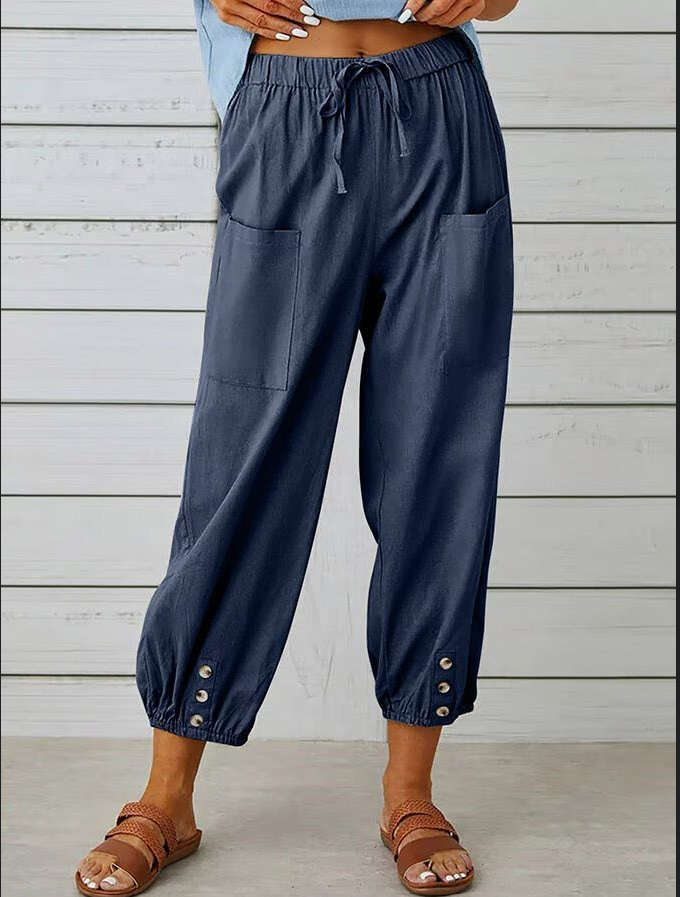 Adira | Casual Buttoned Trousers