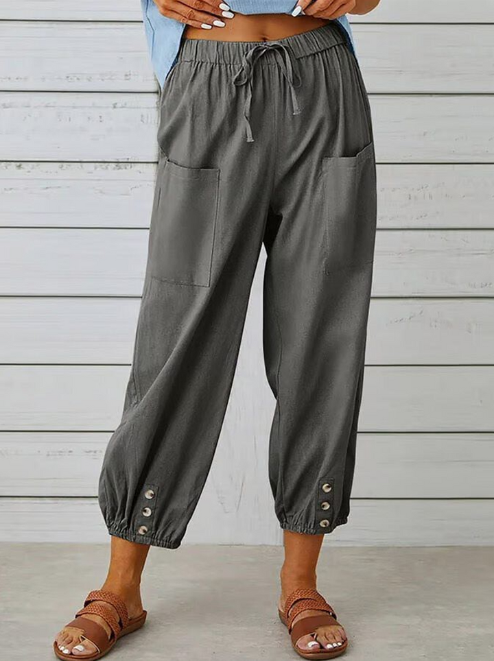 Adira | Casual Buttoned Trousers