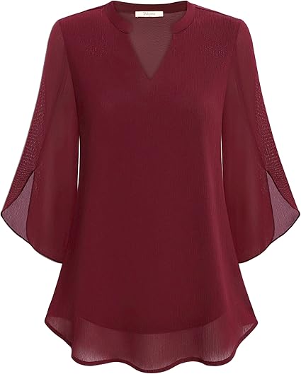 Julietta™ | Double Layers Chiffon Blouse