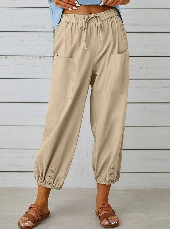 Adira | Casual Buttoned Trousers