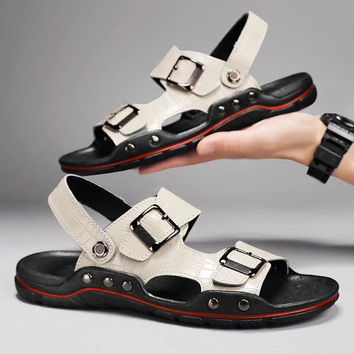 LUCA MARTINI GENUINE LEATHER SANDALS