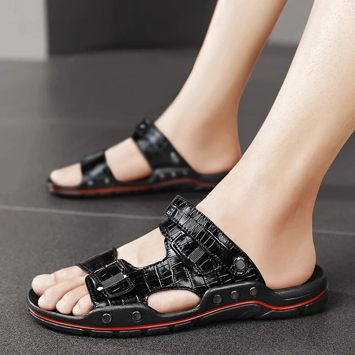 LUCA MARTINI GENUINE LEATHER SANDALS