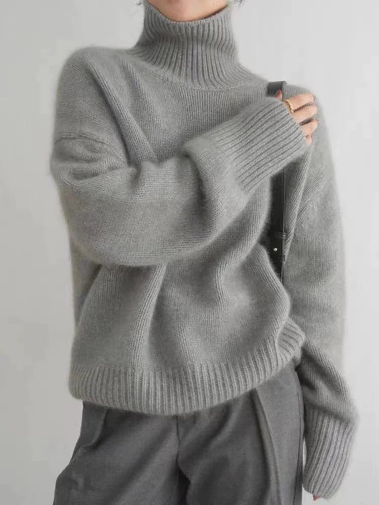 Lisette Turtleneck Cashmere Sweater