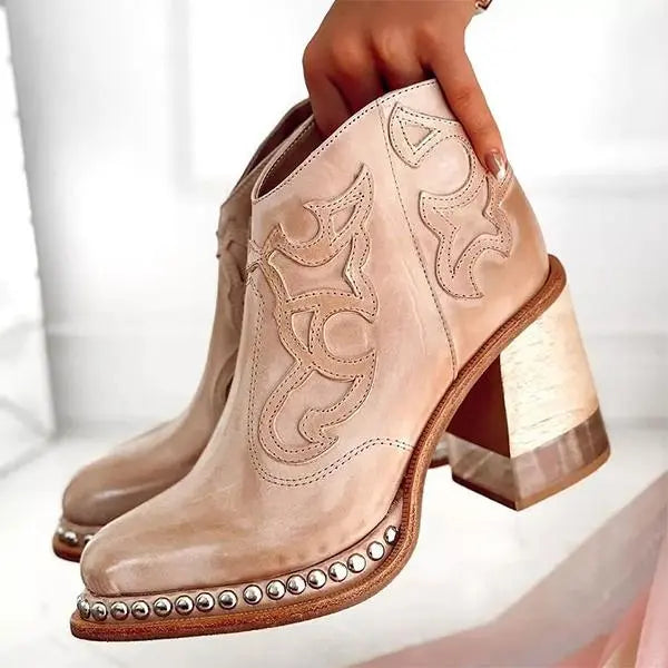 Samantha Norwich Embroidered Leather Boots