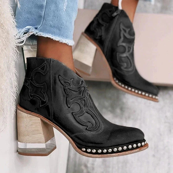 Samantha Norwich Embroidered Leather Boots