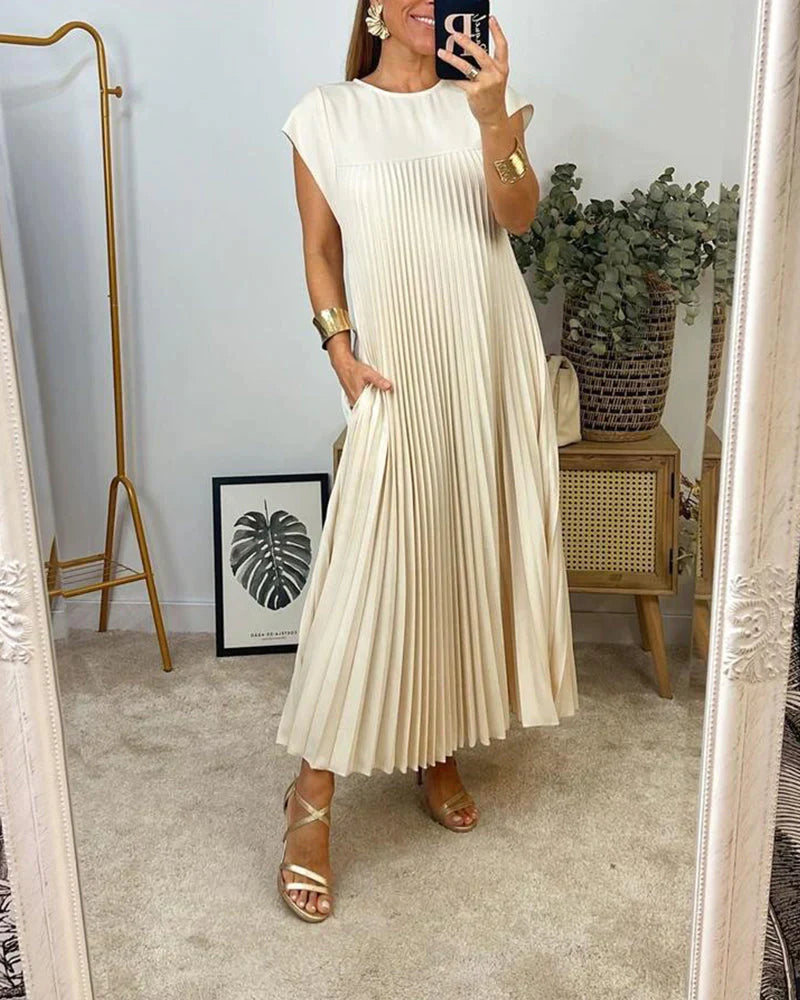 Sia - Sleeveless Pleated Dress