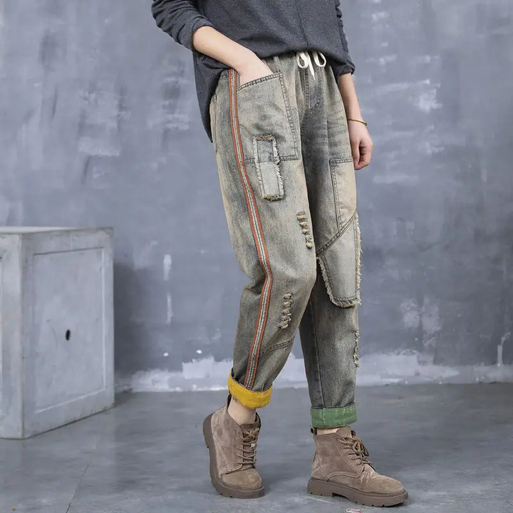 ODETTA DENIM TROUSERS