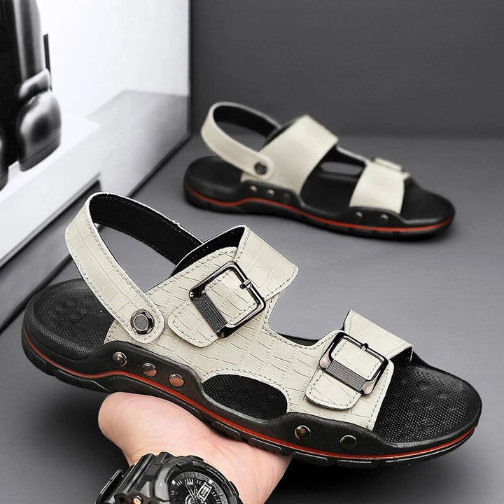 LUCA MARTINI GENUINE LEATHER SANDALS