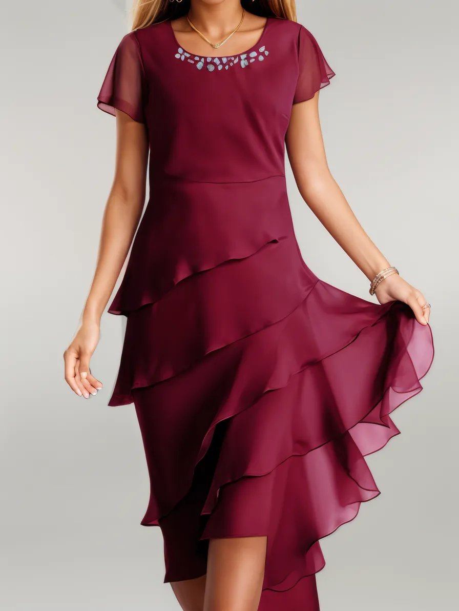 Seraphina | Chiffon Layered Dress