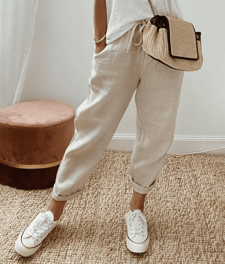 Lalaine | Elegant Cotton Pants