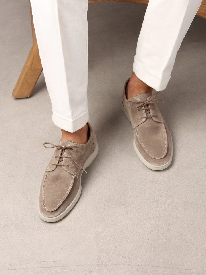 Patek | Suede Lace-Up Moccasins