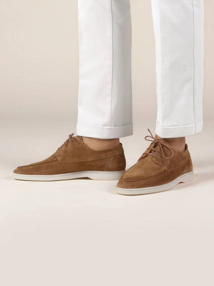 Patek | Suede Lace-Up Moccasins