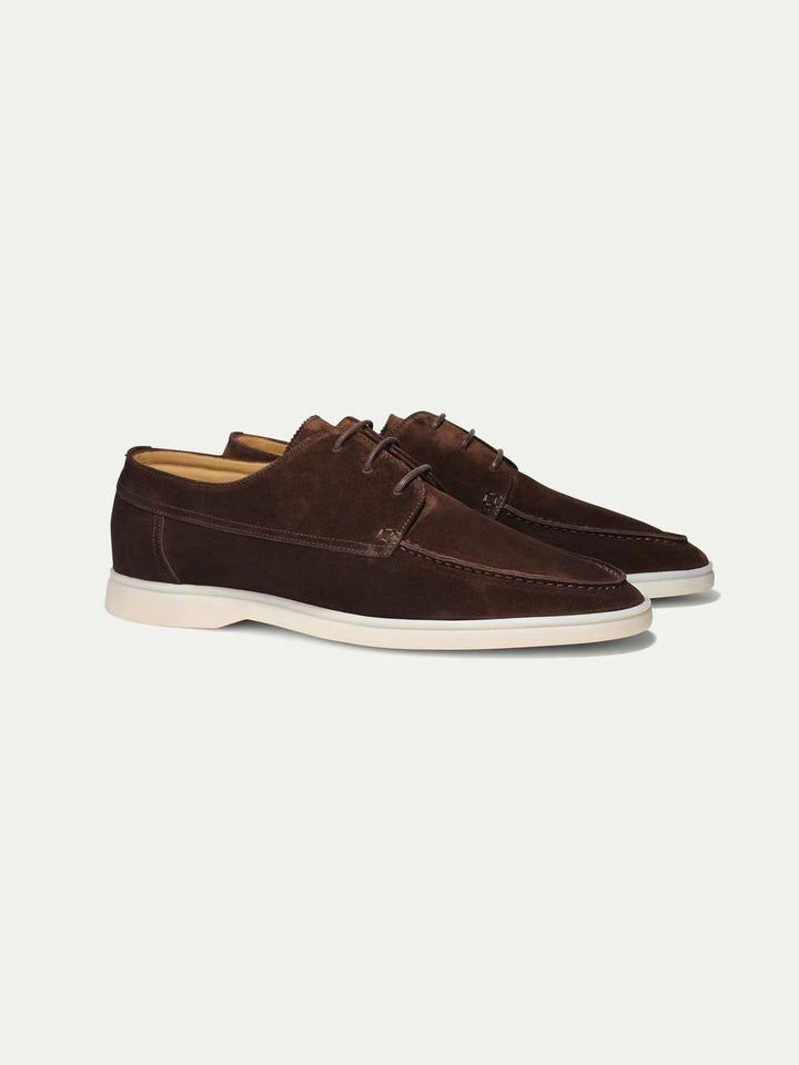 Patek | Suede Lace-Up Moccasins