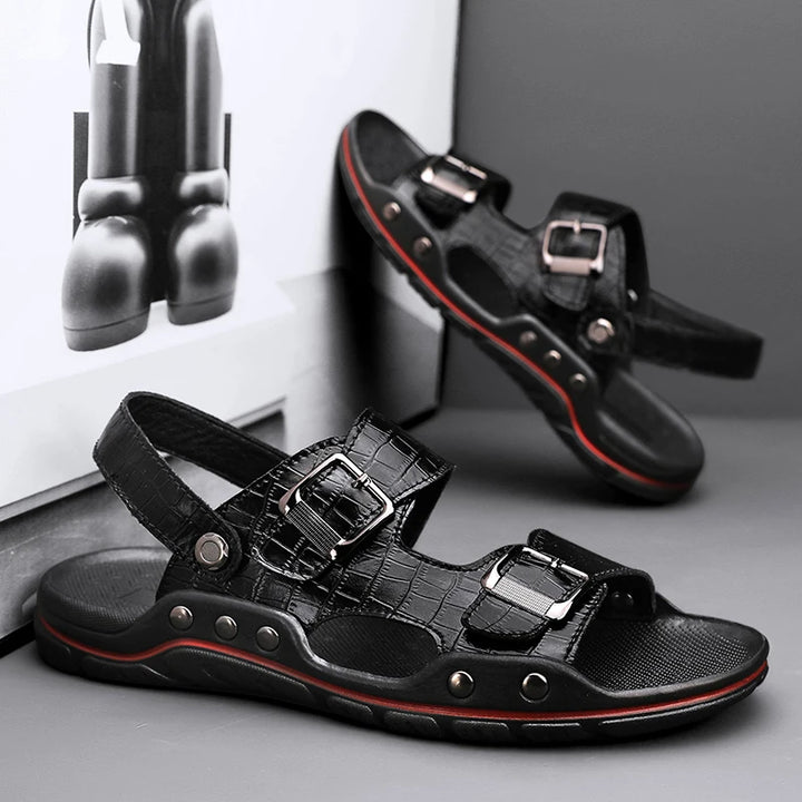 LUCA MARTINI GENUINE LEATHER SANDALS