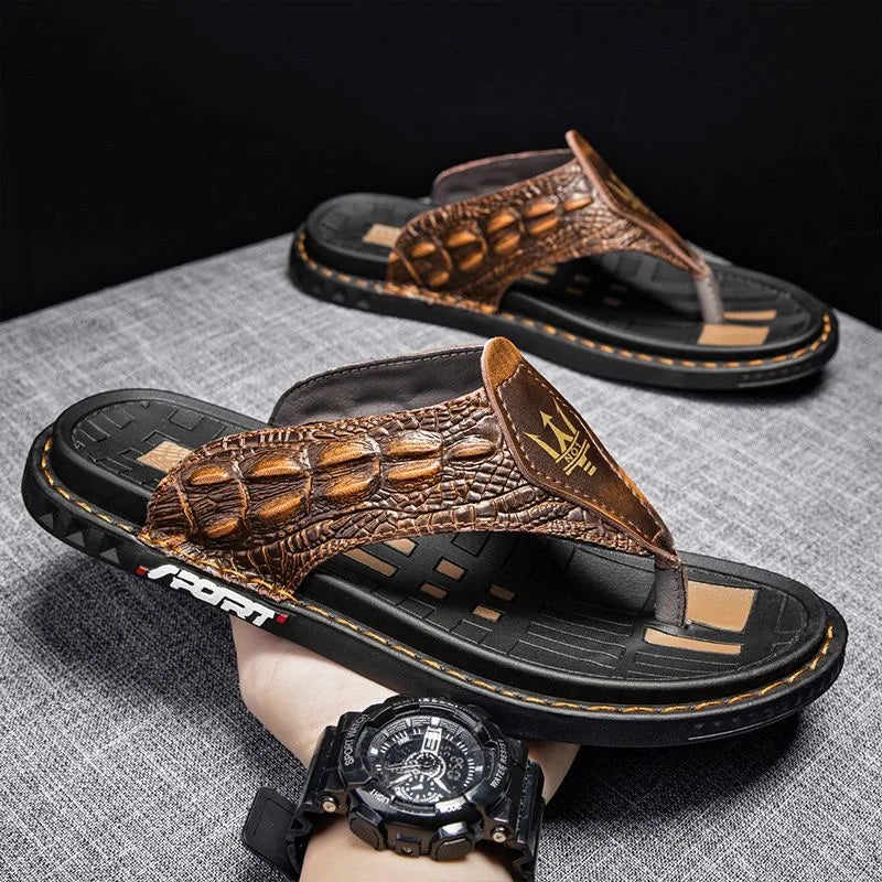 THE TRITON GENUINE LEATHER SANDALS