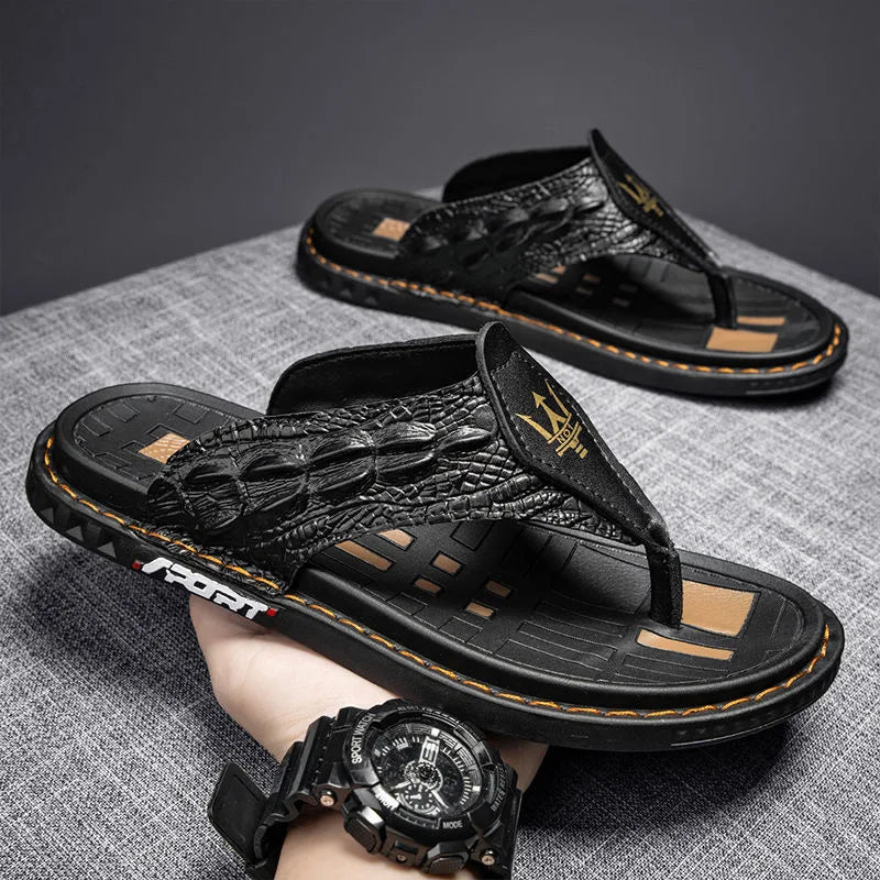 THE TRITON GENUINE LEATHER SANDALS