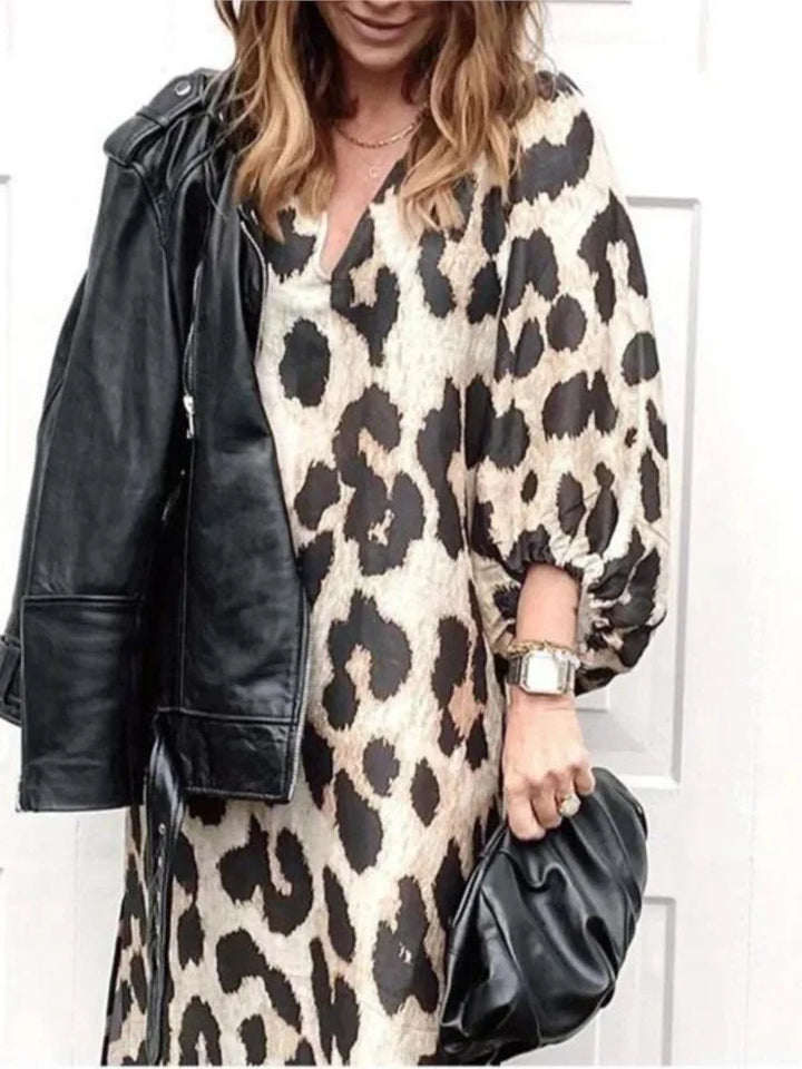 Harper | Leopard Midi Dress