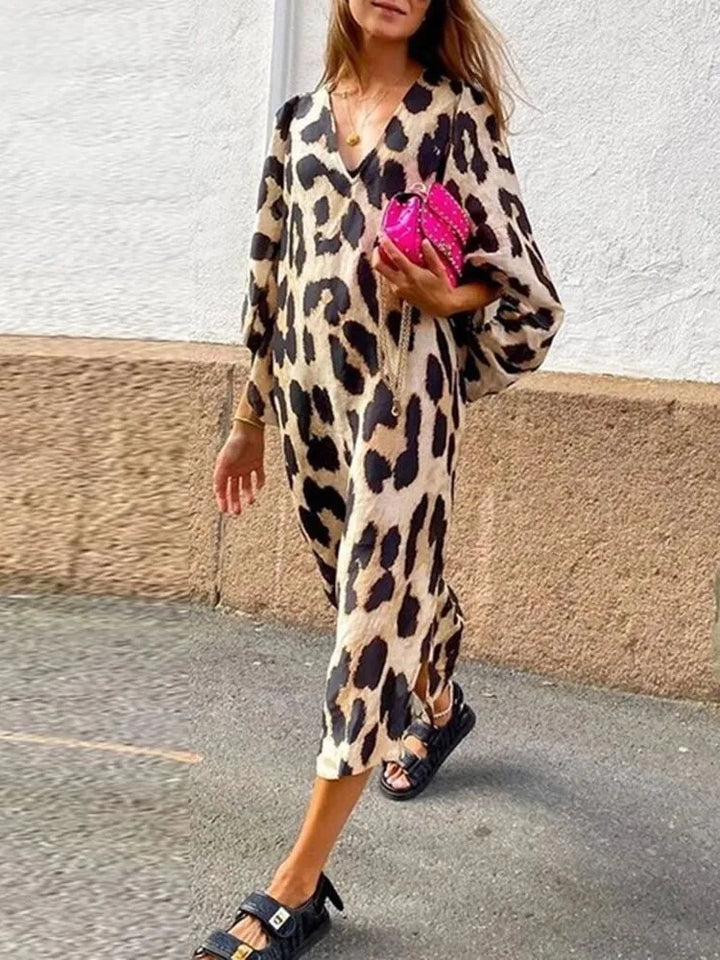 Harper | Leopard Midi Dress