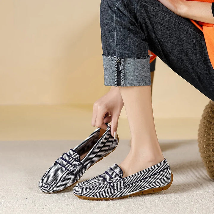 LUCIA MARINI KNIT LOAFERS