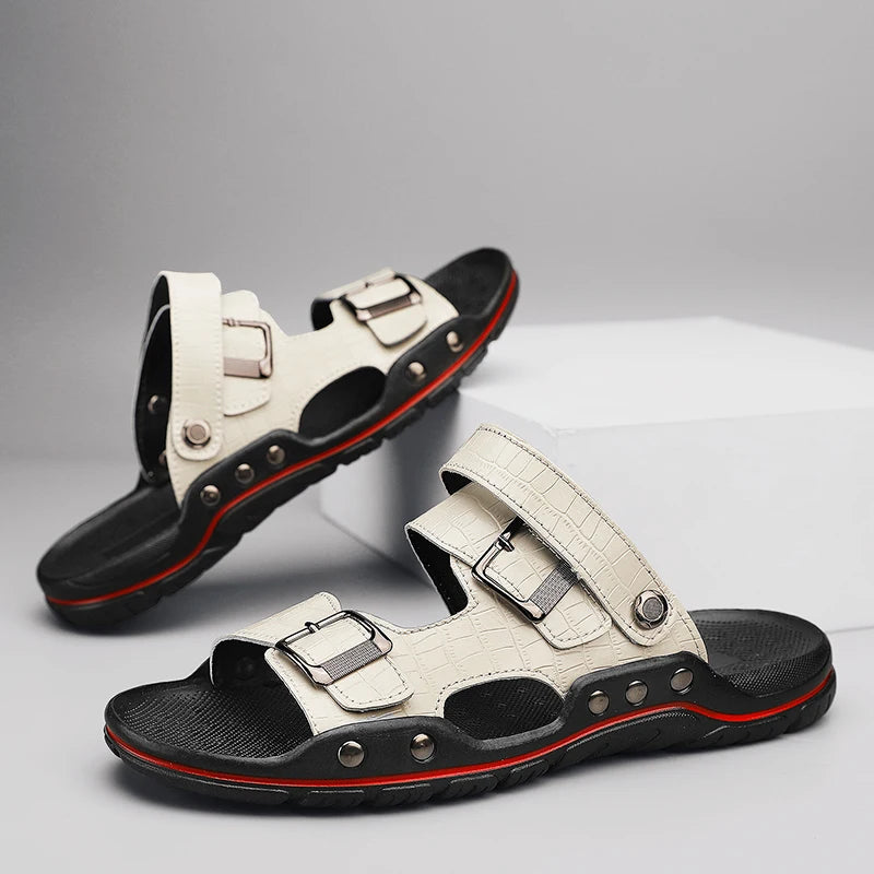 LUCA MARTINI GENUINE LEATHER SANDALS