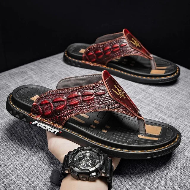 THE TRITON GENUINE LEATHER SANDALS